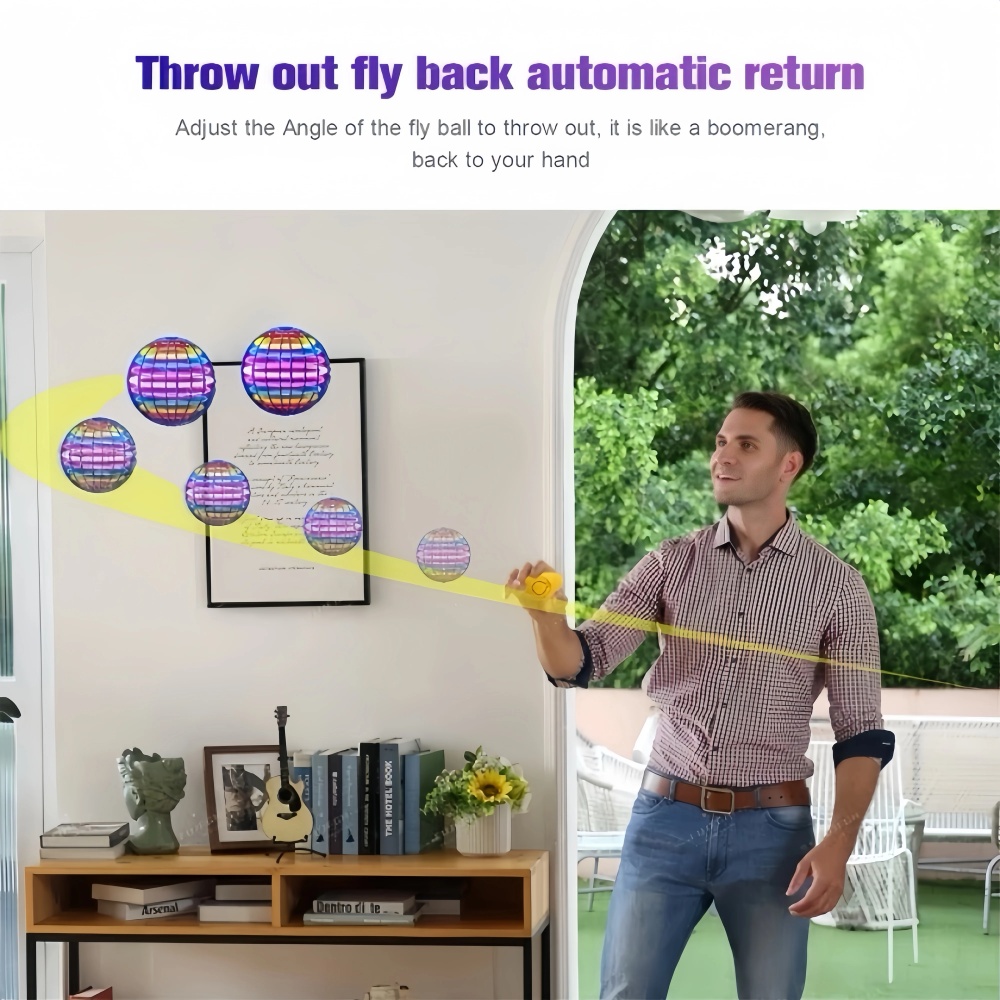 Flying Orb Boomerang Ball LED  - Drone Led Light review and price