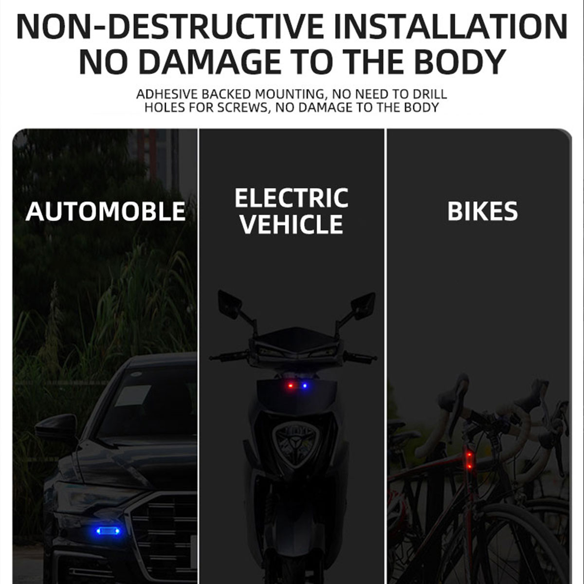 Solar Power Anti-Theft Alarm L - Drone Led Light review and price