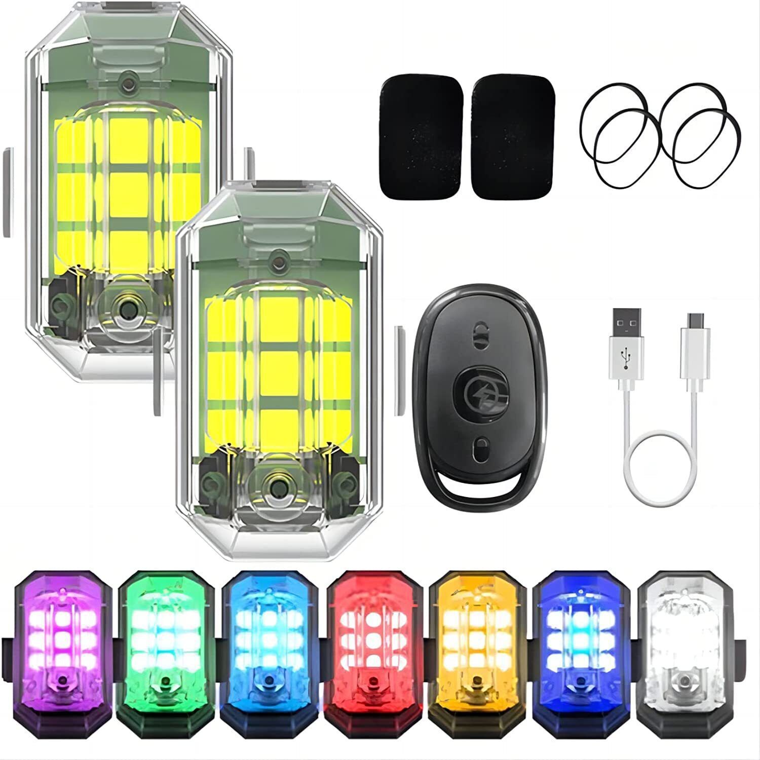 1/2/4Pc Remote Motorcycle Ligh - Drone Led Light review and price