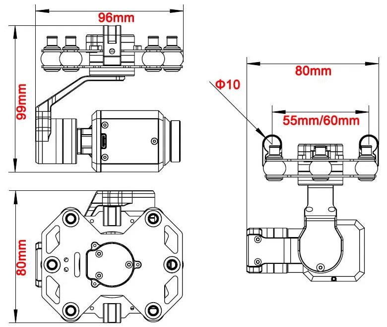 Tarot TL3T20 3-axis Gimbal 640 - Drone Camera review and price