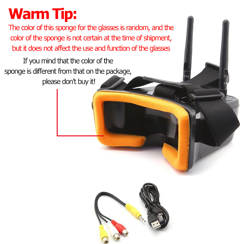 VR009 FPV Video Goggles 3Inch  - Drone Camera review and price